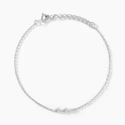 Bracelet Naura Argent Blanc Oxyde De Zirconium