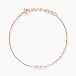 Bracelet Naura Argent Rose Oxyde De Zirconium