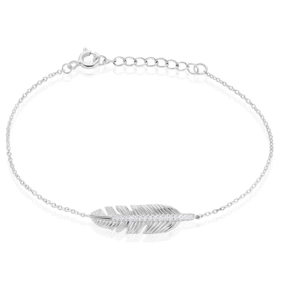 Bracelet Navyla Argent Blanc Oxyde De Zirconium