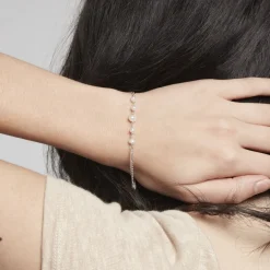 Bracelet Noa Argent Blanc Perle De Culture