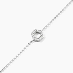 Bracelet Noely Argent Blanc Oxyde De Zirconium