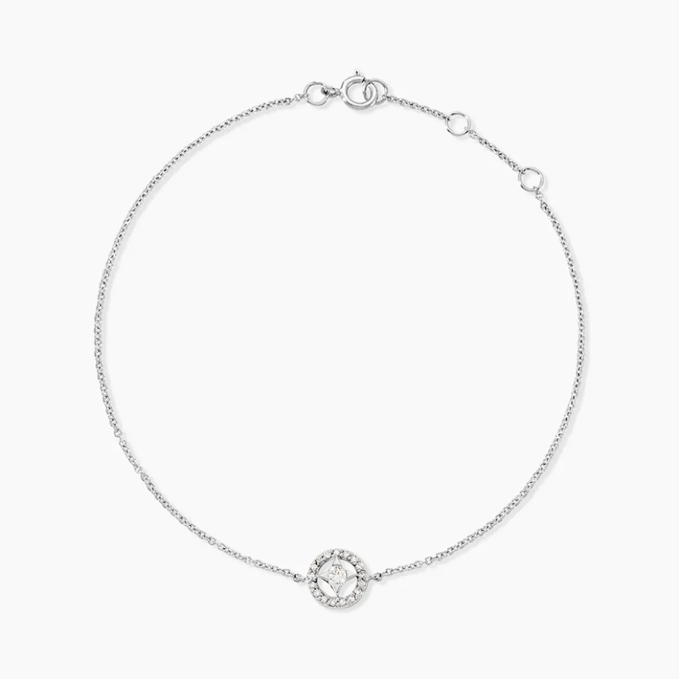 Bracelet Nour-imen Or Blanc Diamant