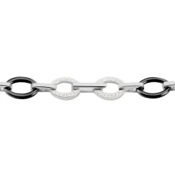 Bracelet Nowell Argent Blanc Oxyde De Zirconium Et Céramique