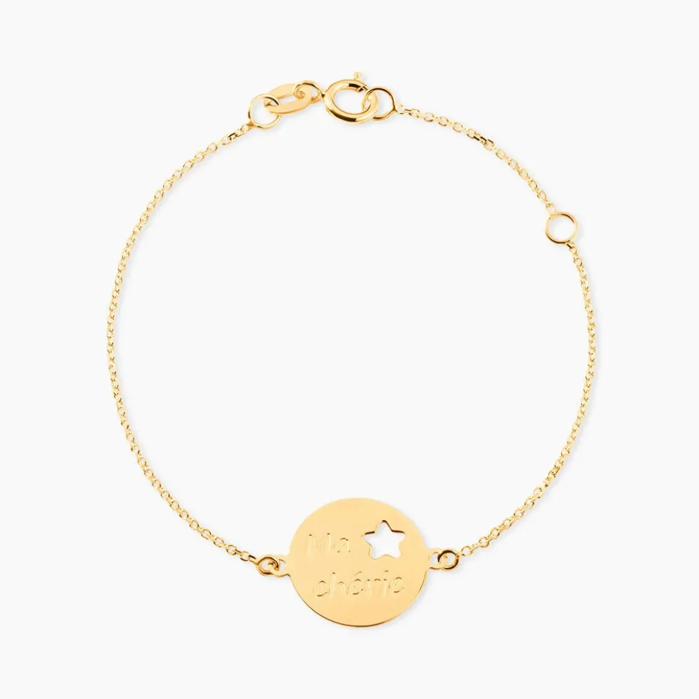Bracelet Omelia Message Or Jaune