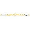 Bracelet Or Bicolore Maille Alternée 1/3