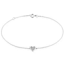 Bracelet Or Blanc Abidan Diamants