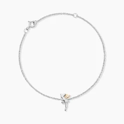Bracelet Or Jaune Argent Blanc Oxyde De Zirconium