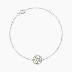 Bracelet Or Jaune Argent Blanc