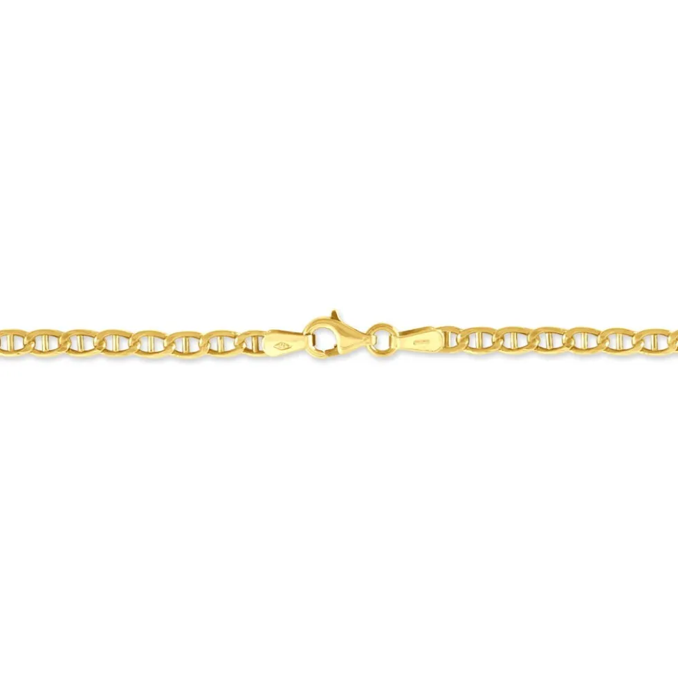 Bracelet Or Jaune Capucin Maille Marine