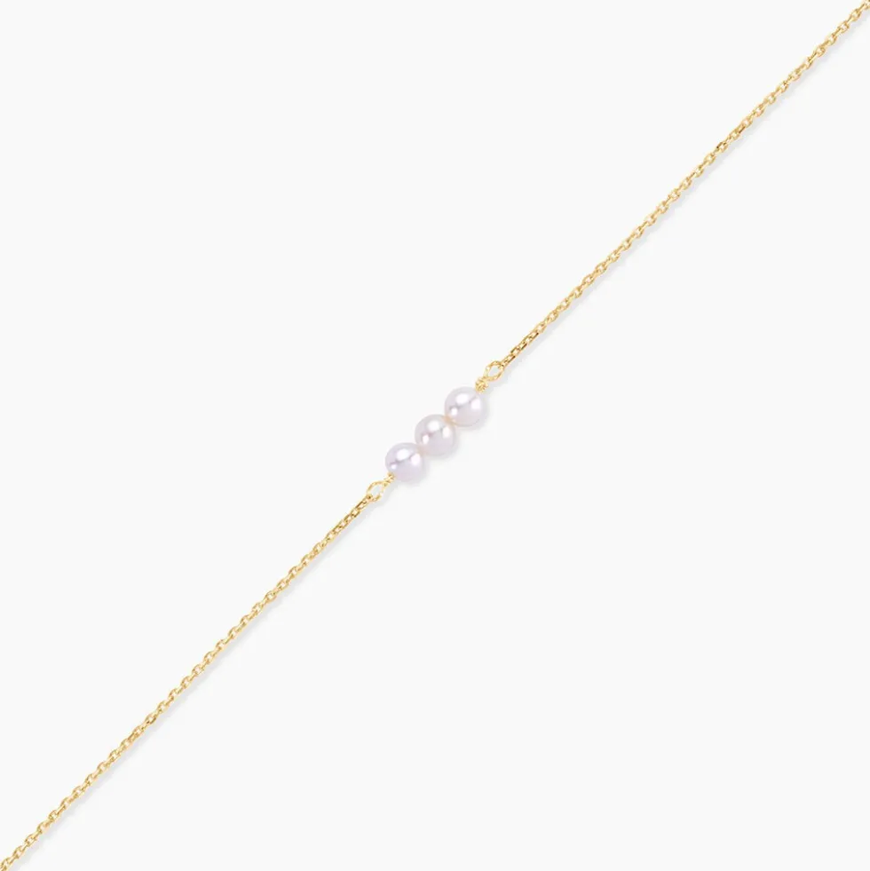 Bracelet Or Jaune Heliantheme Perles