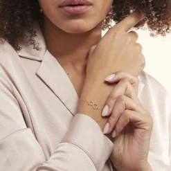 Bracelet Or Jaune Ilyas Oxyde De Zirconium