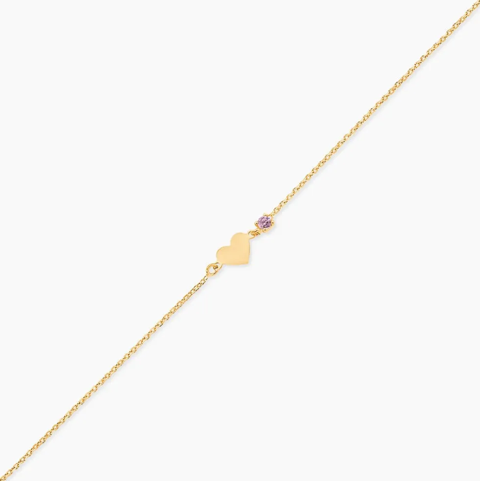 Bracelet Or Jaune Marie Lou Oxyde De Zirconium