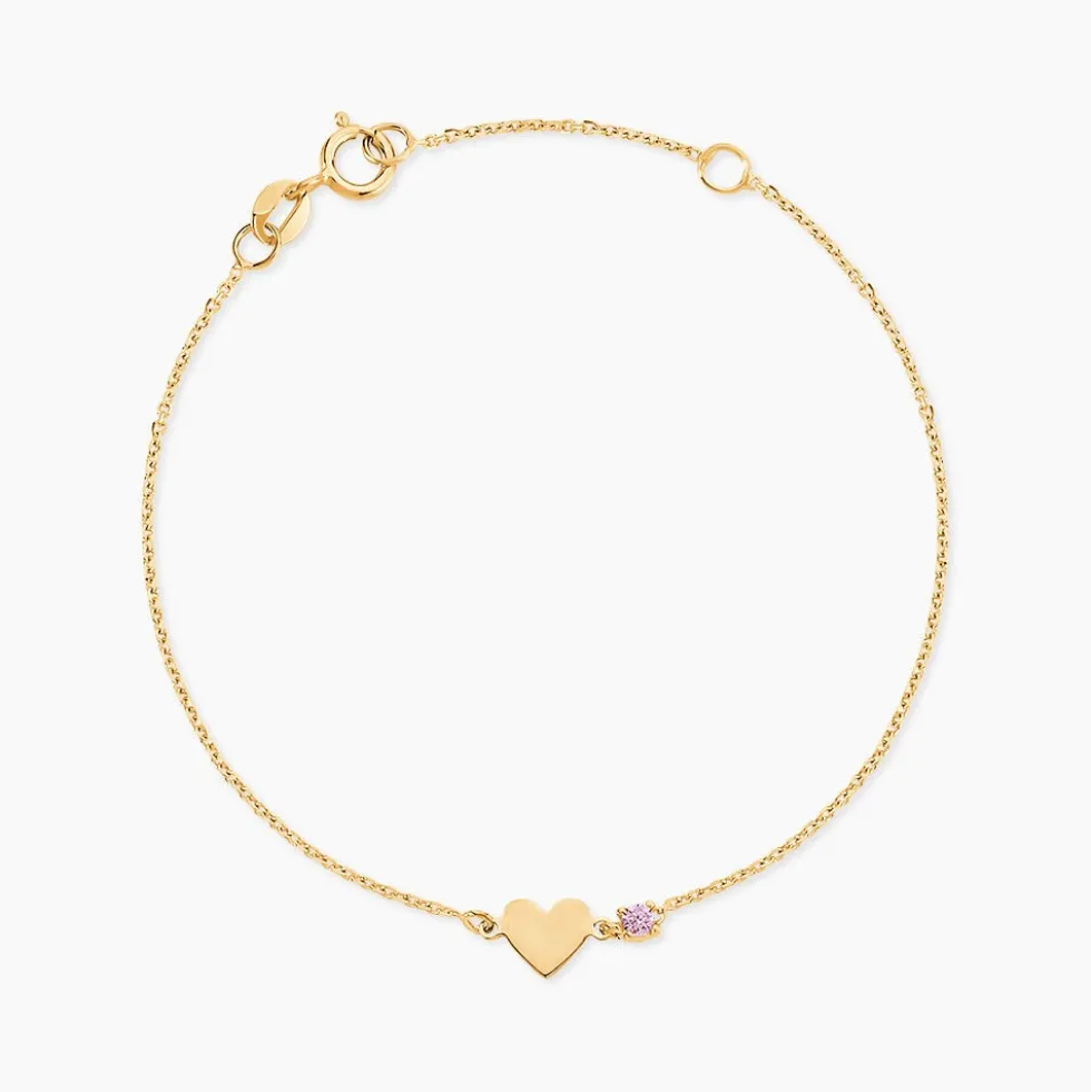 Bracelet Or Jaune Marie Lou Oxyde De Zirconium