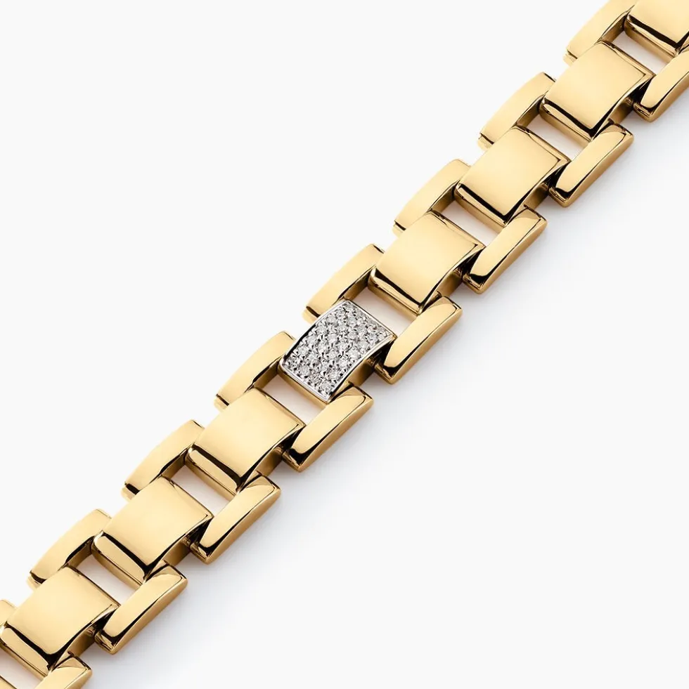 Bracelet Panther Or Jaune Diamant
