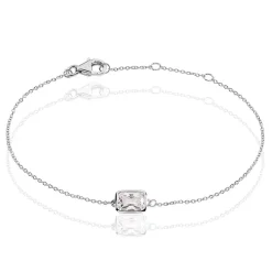 Bracelet Paulienne Argent Blanc Oxyde De Zirconium