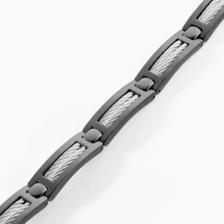 Bracelet Phebus Him Cosme Acier Noir