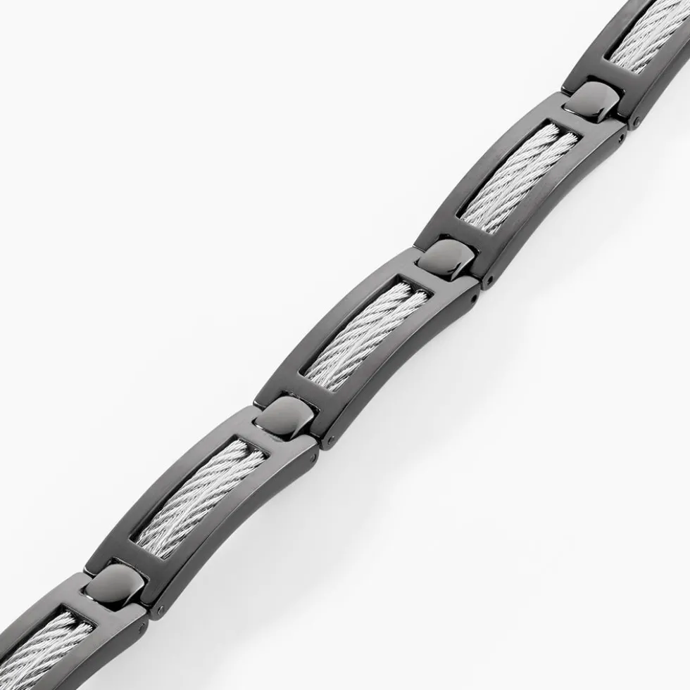Bracelet Phebus Him Cosme Acier Noir