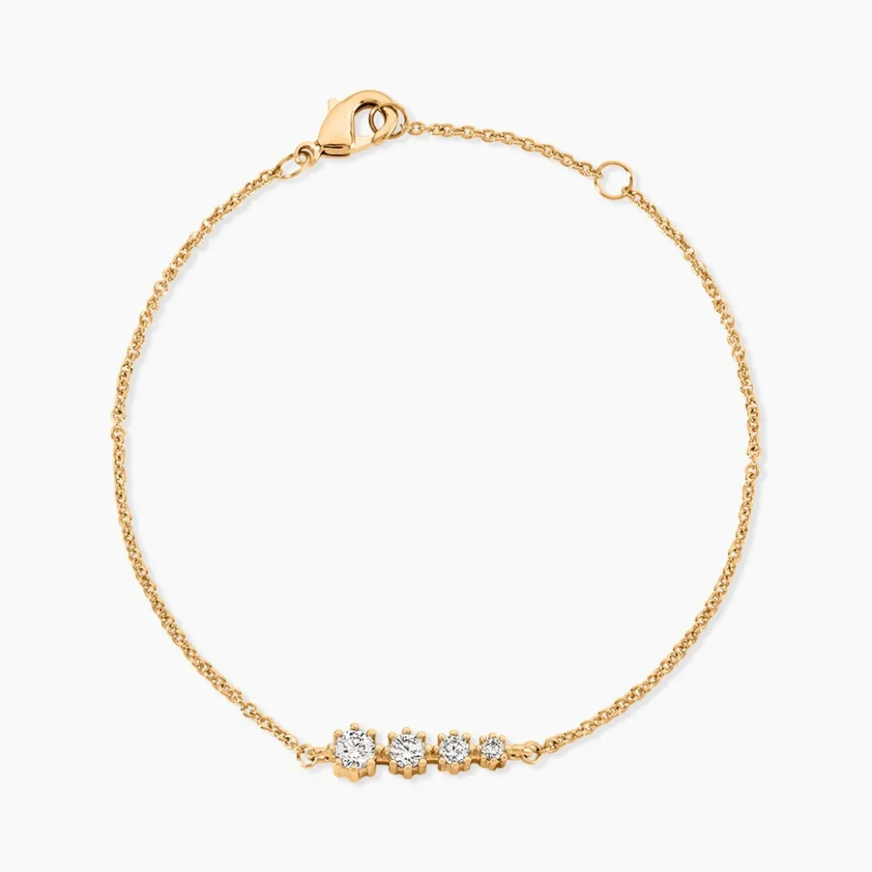 Bracelet Plaqué Or Boubou Oxydes De Zirconium