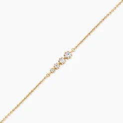 Bracelet Plaqué Or Boubou Oxydes De Zirconium