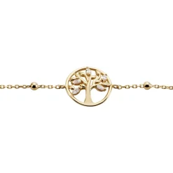 Bracelet Plaqué Or Heribald Oxydes De Zirconium