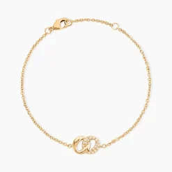 Bracelet Plaqué Or Jaune Amato Oxydes De Zirconium