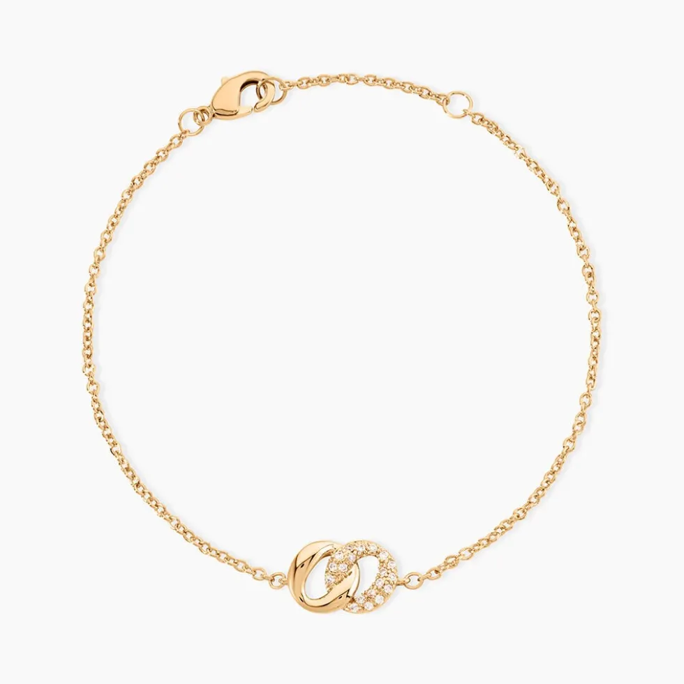 Bracelet Plaqué Or Jaune Amato Oxydes De Zirconium