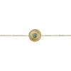 Bracelet Plaqué Or Jaune Marcia Aventurine