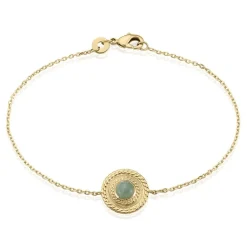 Bracelet Plaqué Or Jaune Marcia Aventurine