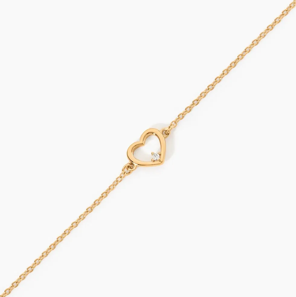 Bracelet Plaqué Or Kaspar Oxyde De Zirconium