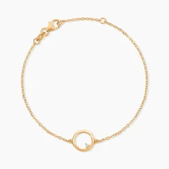 Bracelet Plaqué Or Kaspar Oxyde De Zirconium