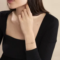 Bracelet Plaqué Or Kaspar Oxyde De Zirconium