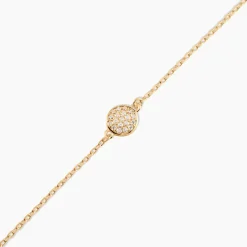 Bracelet Plaqué Or Larraso Oxydes De Zirconium