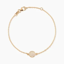 Bracelet Plaqué Or Larraso Oxydes De Zirconium
