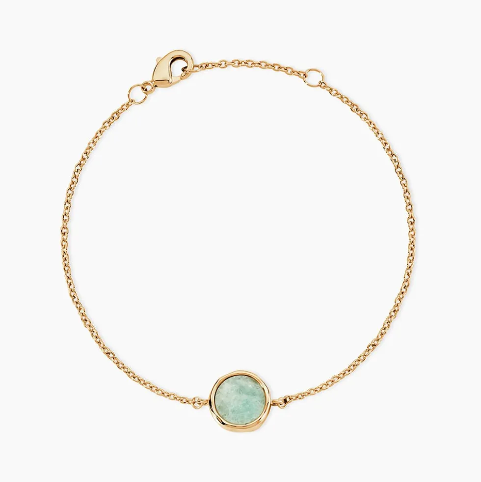 Bracelet Plaqué Or Neassa Amazonite