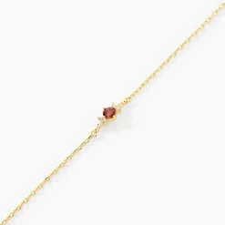 Bracelet Poem Argent Jaune Tourmaline Oxyde De Zirconium