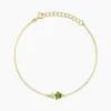 Bracelet Poem Argent Jaune Péridot Oxyde De Zirconium
