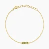 Bracelet Poem Argent Jaune Péridot