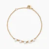 Bracelet Poésie Rosée Plaque Or Jaune Oxyde De Zirconium
