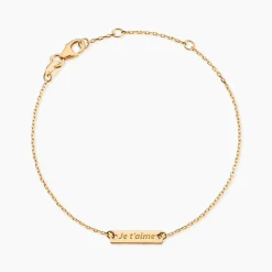 Bracelet Promesse Plaqué Or Jaune