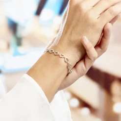 Bracelet Rinae Argent Blanc