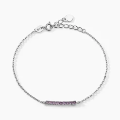 Bracelet Rio Argent Blanc Oxyde De Zirconiu