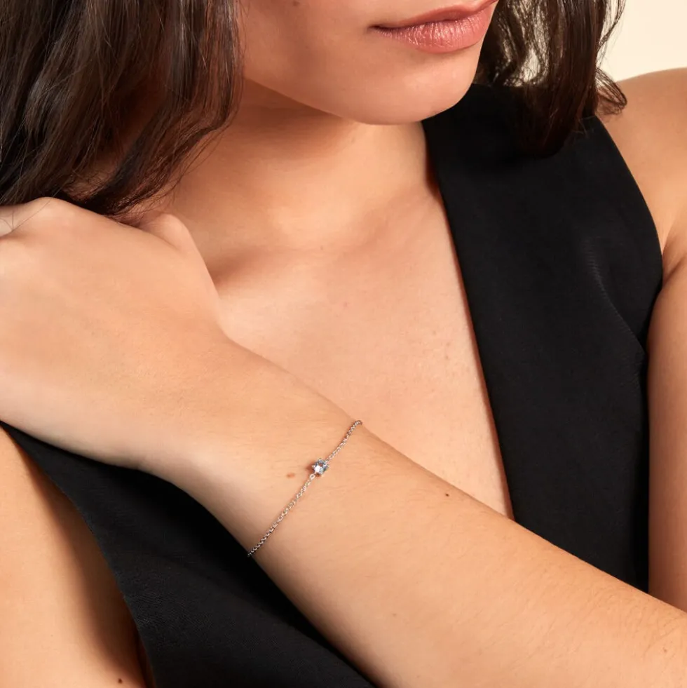 Bracelet Rio Argent Blanc Oxyde De Zirconium