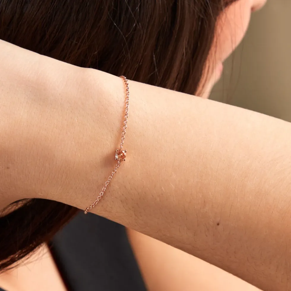 Bracelet Rio Argent Rose Oxyde De Zirconium