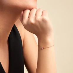Bracelet Rio Argent Rose Oxyde De Zirconium