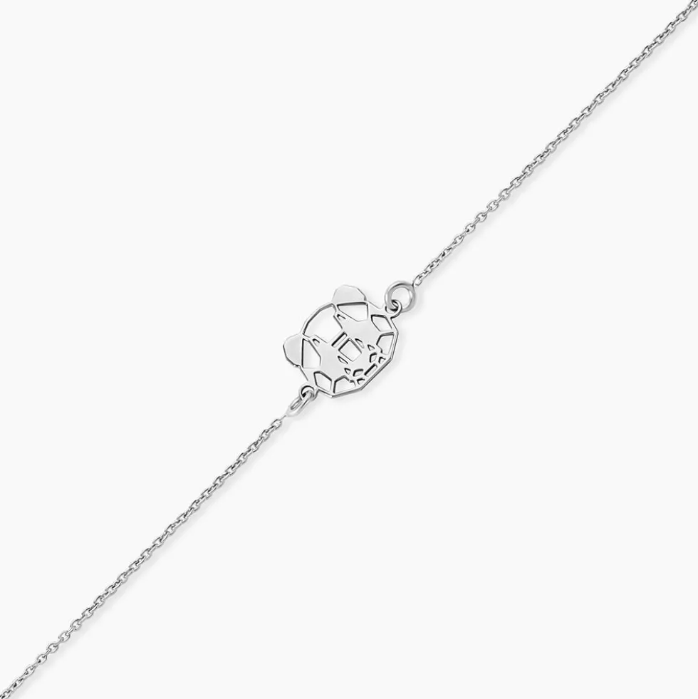 Bracelet Romy Origami Argent Blanc