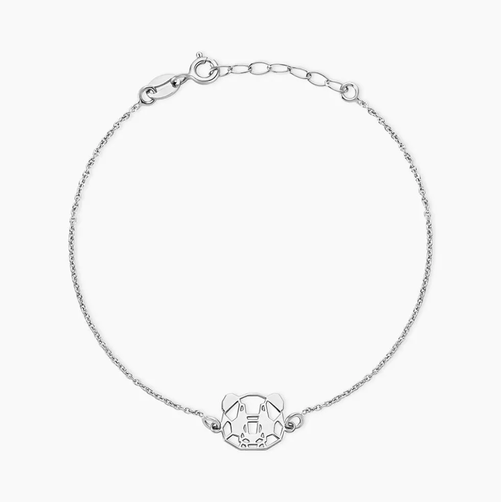 Bracelet Romy Origami Argent Blanc