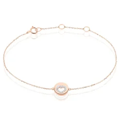 Bracelet Rosalina Or Rose Diamant