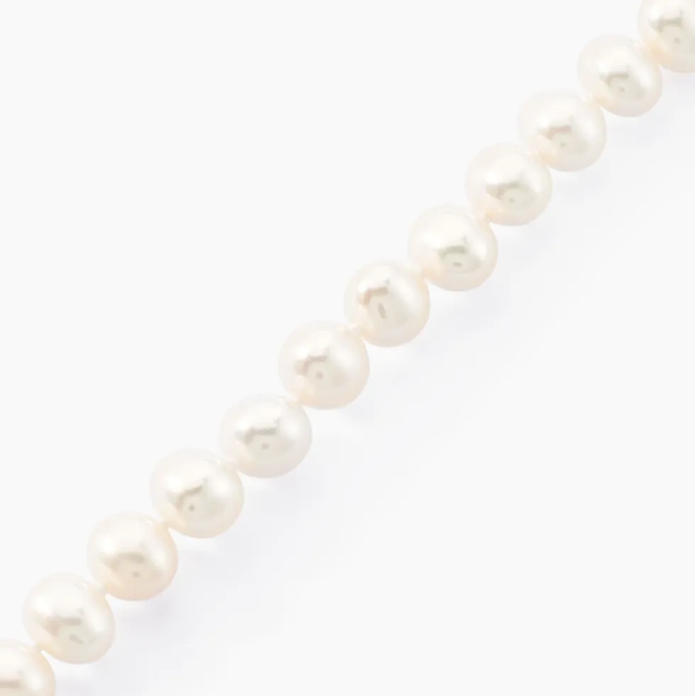 Bracelet Rose-martheae Or Jaune Perle De Culture D'akoya