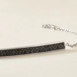 Bracelet Septima Argent Blanc Spinelle