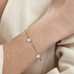Bracelet Shyama Argent Blanc
